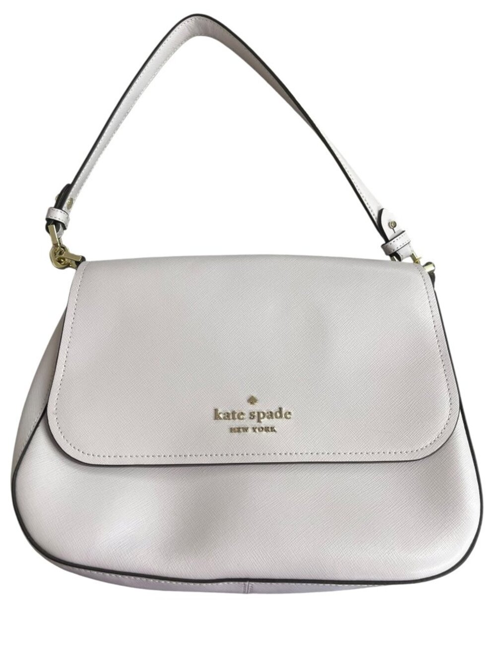 Lavender Kate Spade Staci Saffiano Leather Shoulder Bag